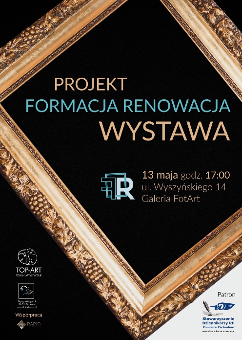 plakat reklamujący wystawę Formacji Renowacja